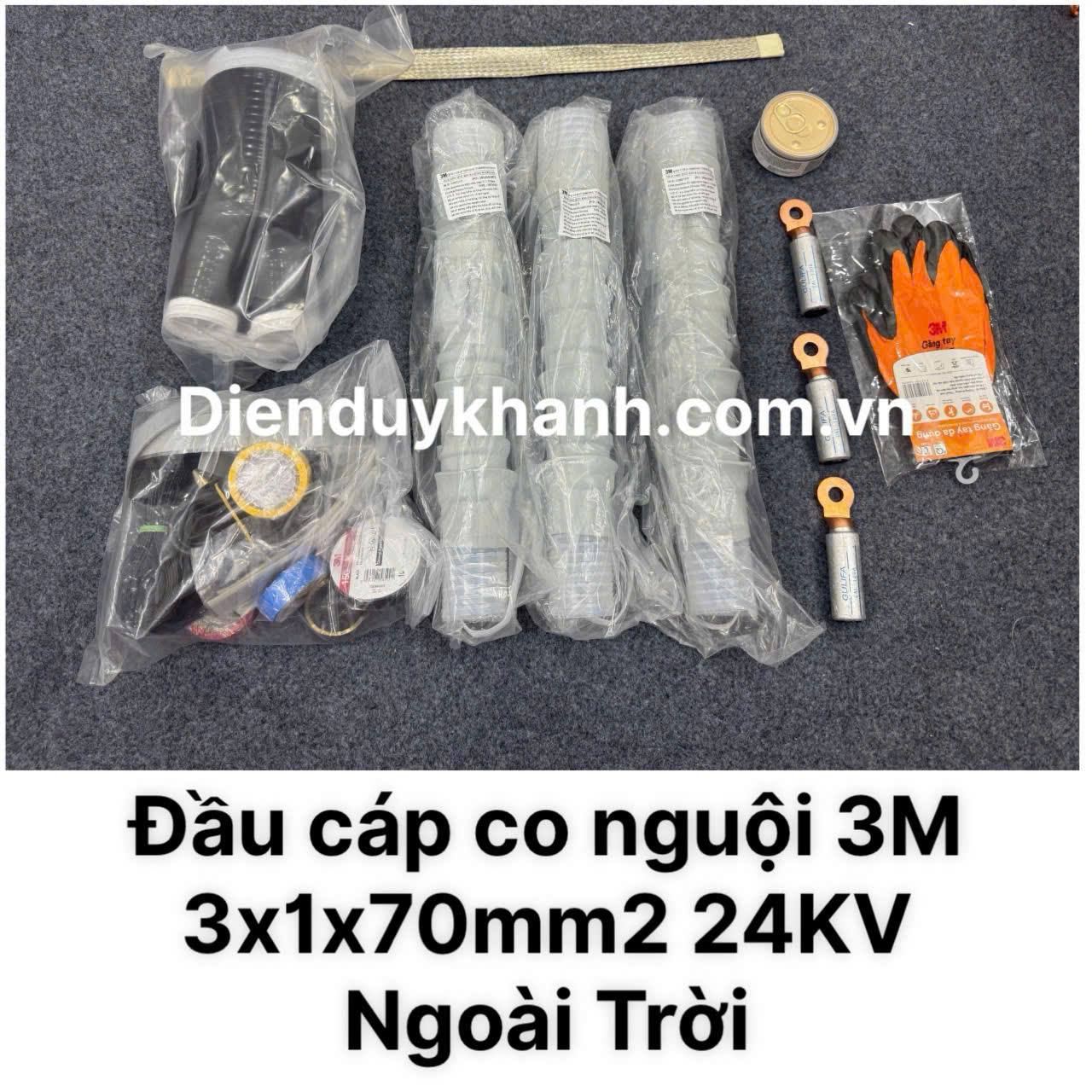 Đầu Cáp Co Nguội Trung Thế Ngoài Trời 24KV OD 1C QTII(J)6S-12-70 (3x1x70mm2)